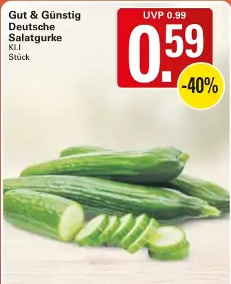 Gut & Günstig Deutsche Salatgurke