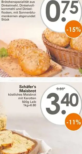 Schäfer's Dinkelbrötchen