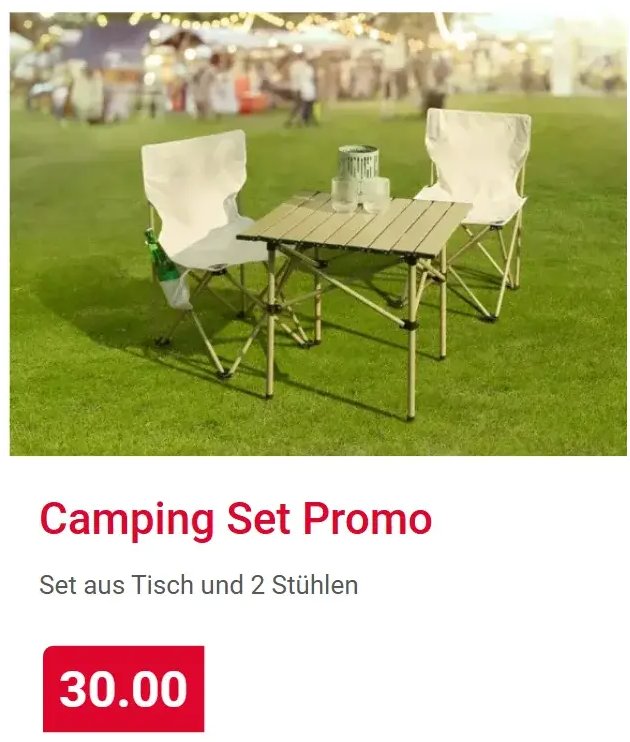 Camping Set Promo