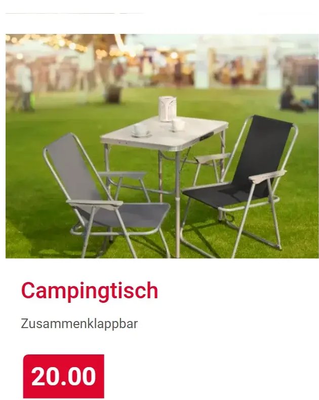 Campingtisch