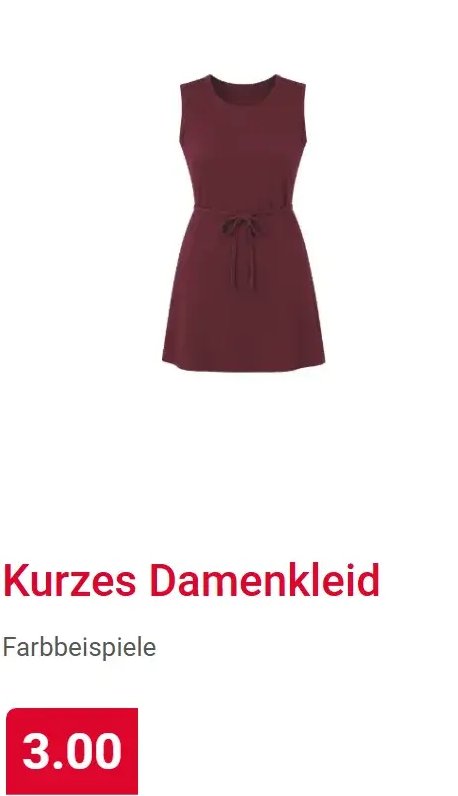 Kurzes Damenkleid